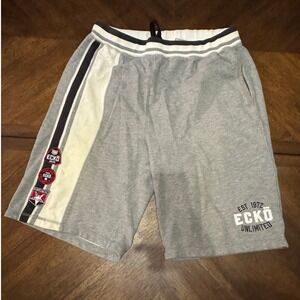 Ecko Unlimited Mens Gray Athletic Shorts Est 1972 Size L |J1